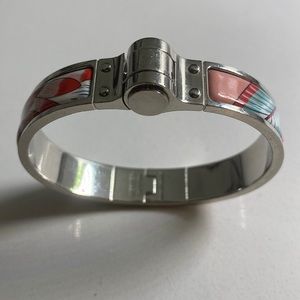 hermes patterned enamel bracelet size medium
